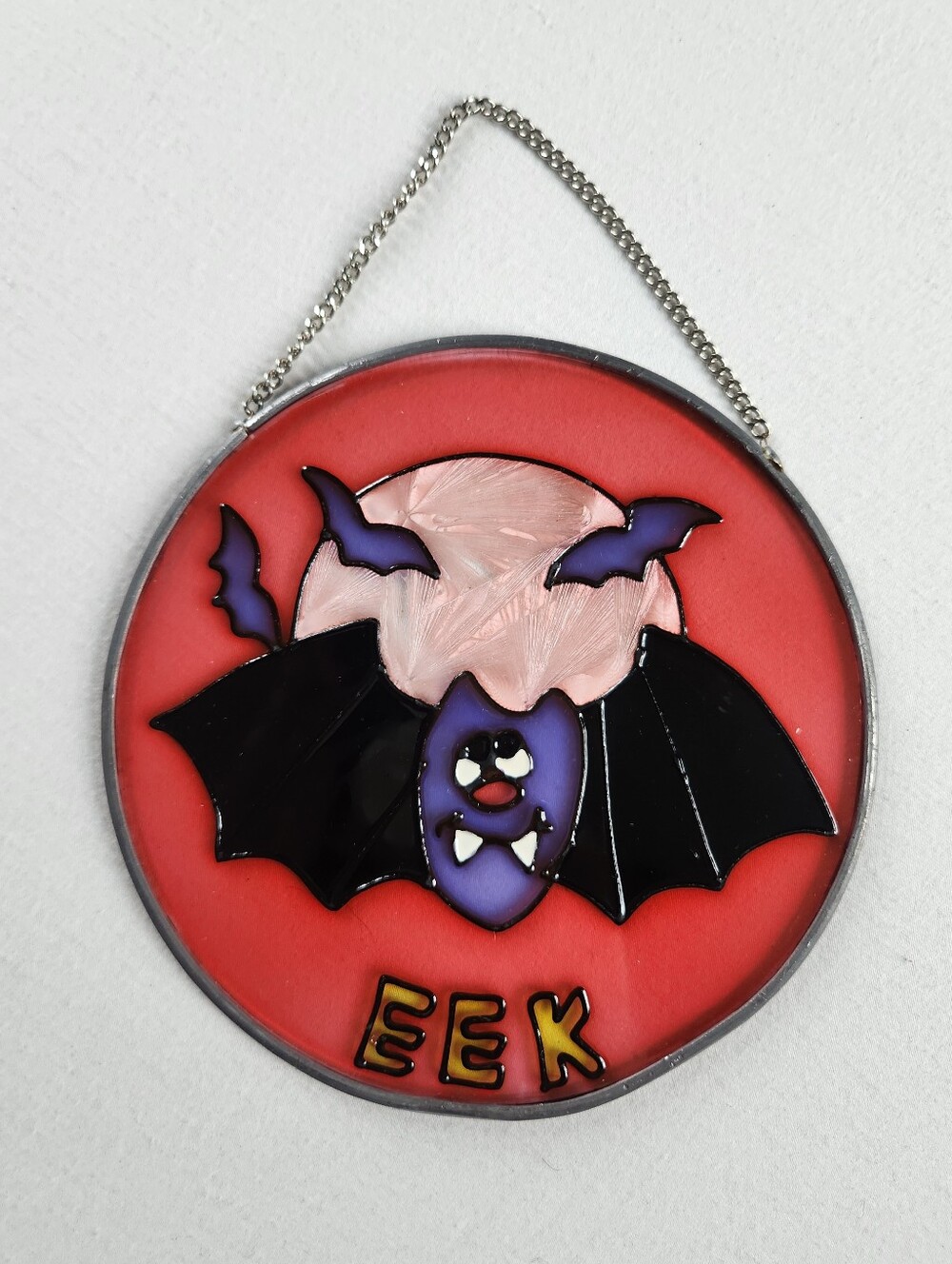 Halloween Stained Glass Bat Hanging